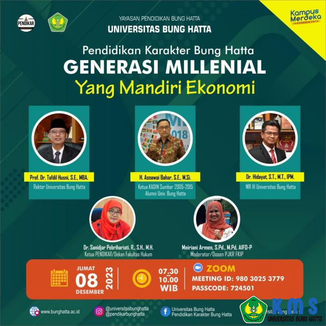 Pendikar 10: Generasi Milenial Mandiri Ekonomi Bersama H.Asnawi Bahar, SE,